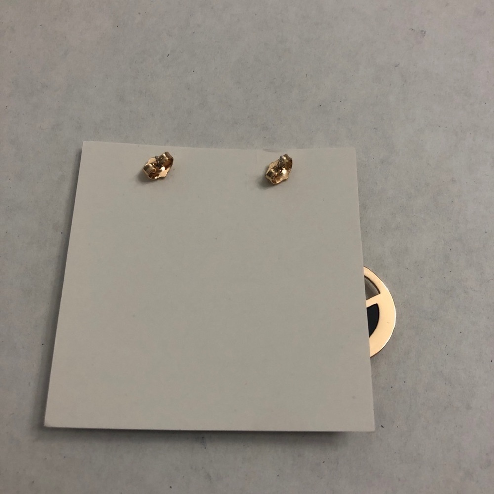 Elizabeth Stone Moongazer Drop Earrings Gold - New - Picture 2 of 4
